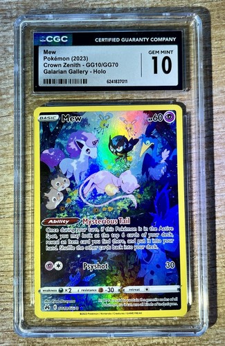 Mew gg10 cgc 2023 - mew, 10