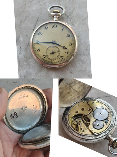 20s zenith pocket watch silver - 20s,